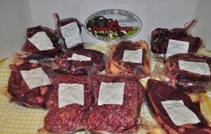 Assortment of cuts that make up the 5kg meat box