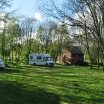 Caravan site - towards toilet block